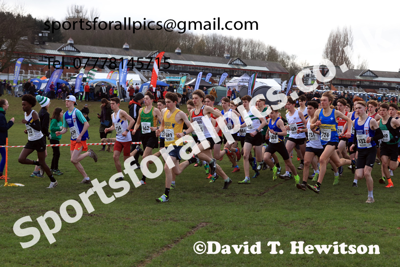 Mens Under-17s 2026 Northern Cross Country Champs., Pontefract Racecourse, Pontefract. Photo: David T. Hewitson/Sports for All Pics